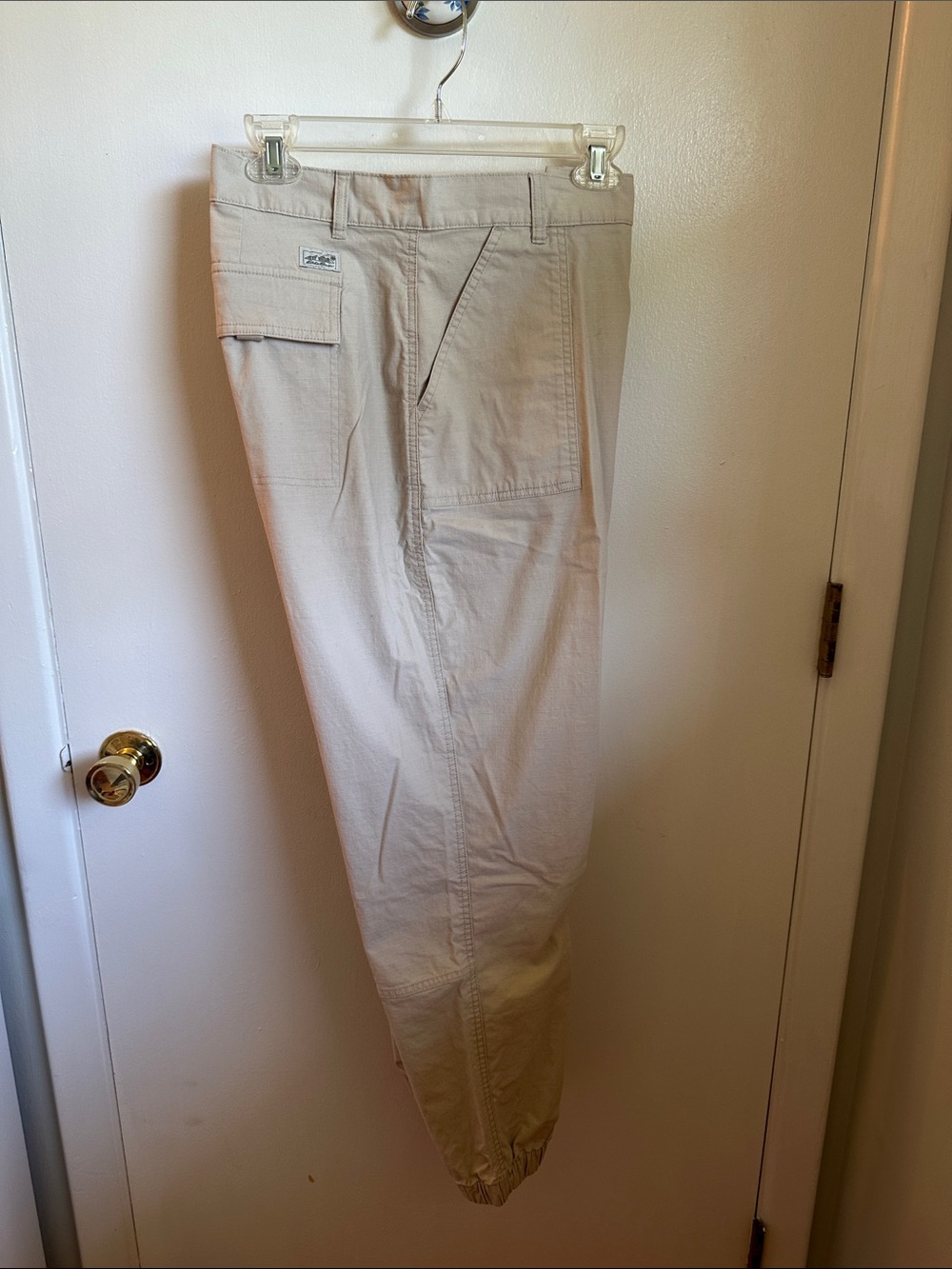 Eddie Bauer Light Beige Track Joggers